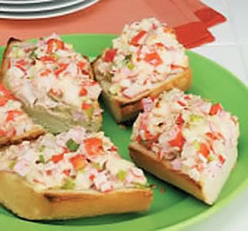 Crostini Crab Salad