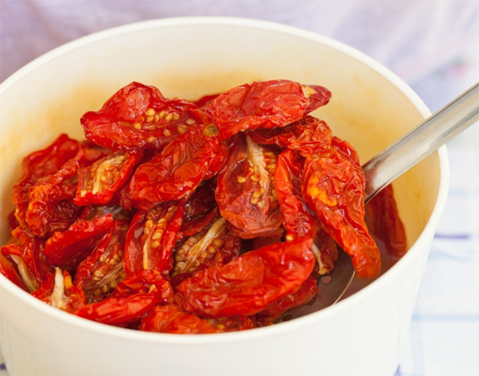 Oven dried tomatoes