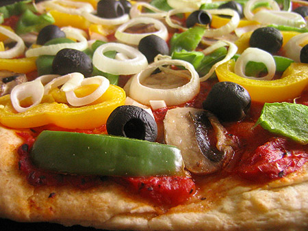 pizza vegetables