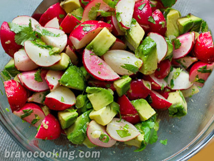 avocado radish salad
