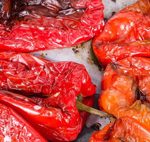 Roasted red peppers