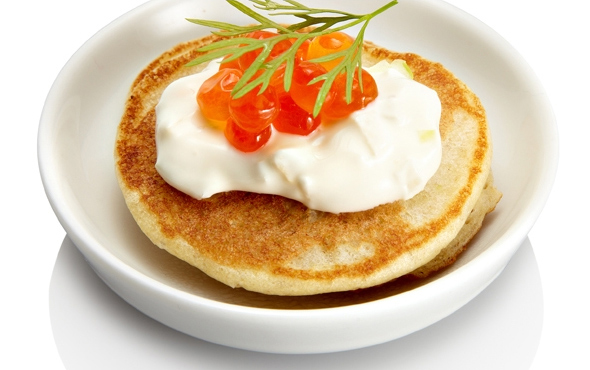 Yeasted Blini with Caviar