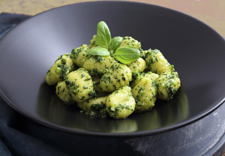 Potato Gnocchi With Pesto Sauce